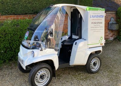 Bishops Cleeve Laundrette Delivery van